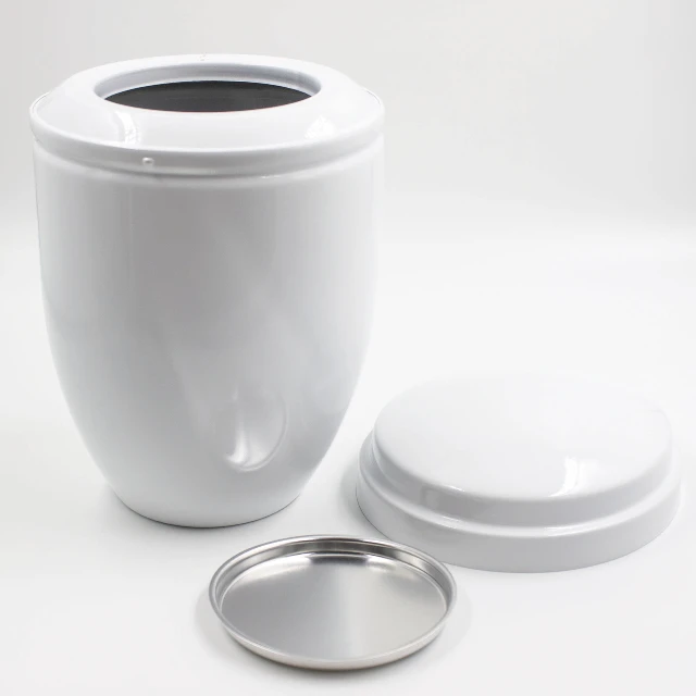 Урна для праха металл белая
