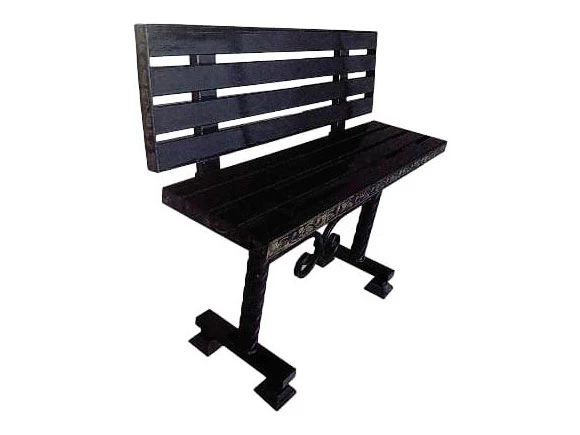 Лавка со спинкой 11